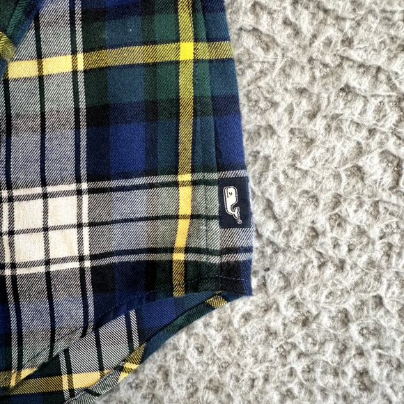 Vineyard Vines Crosby Shirt Mens Small Plaid Button Down Flannel Performance New - Picture 4 of 12